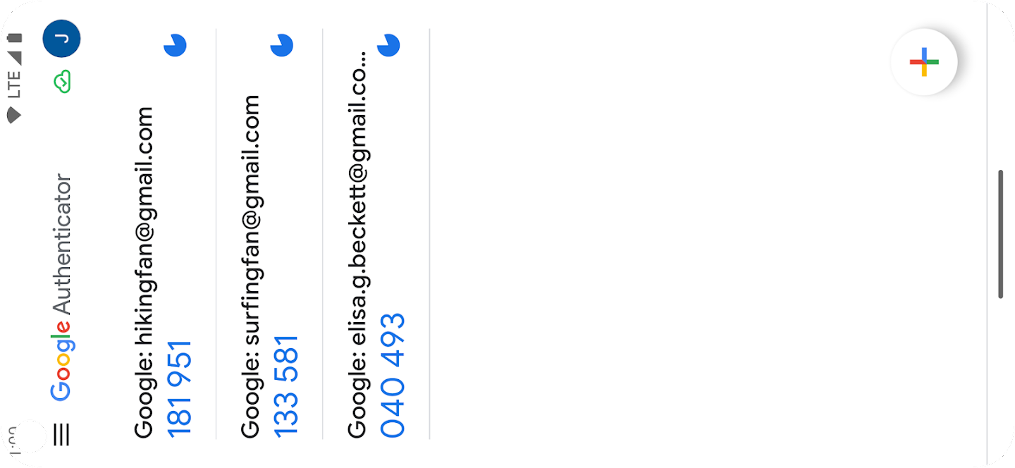 Google Authenticator codes not updating