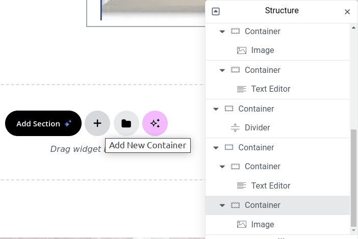 “Guide to Managing Containers and Sections in Elementor 3.26.3: December 2024”